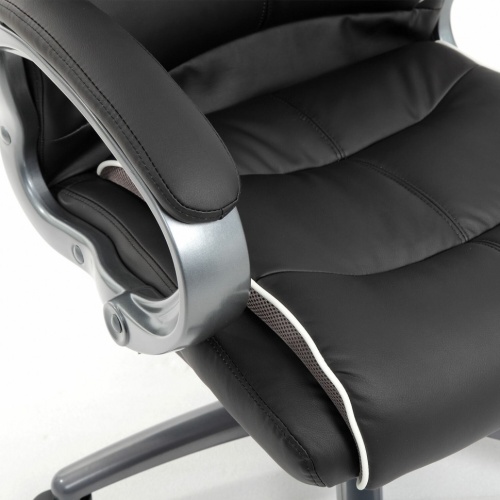 Кресло руководителя Brabix Premium Strong HD-009 до 200 кг, экокожа/ткань, черное 531945 фото 3